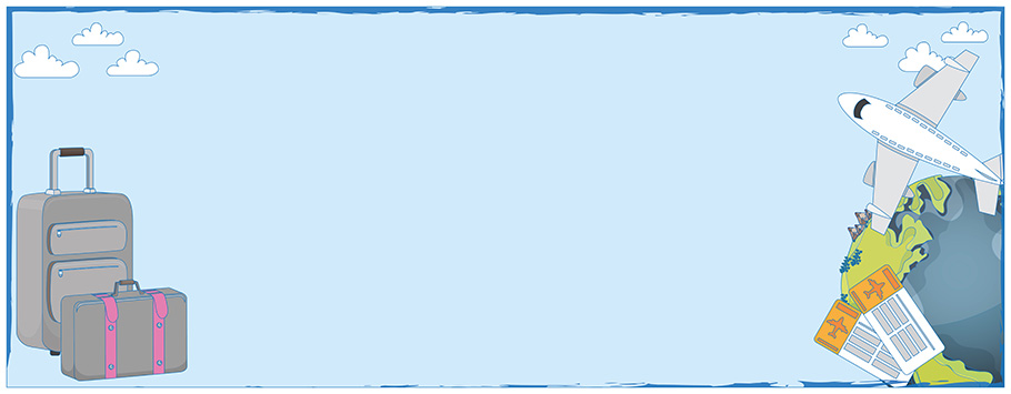 Aeroplane Holiday Travel Personalised Birthday Banners