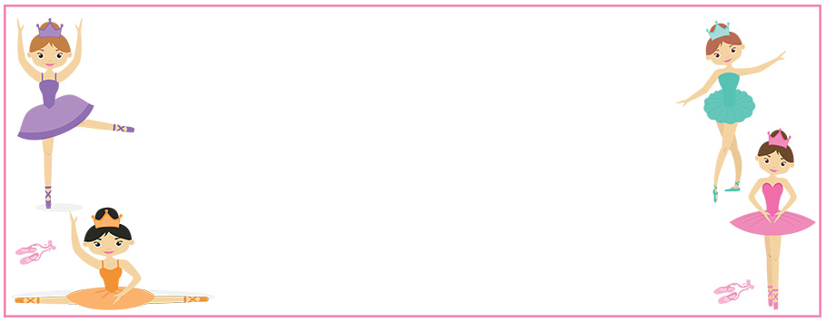 Pretty Ballerina Personalised Birthday Banners