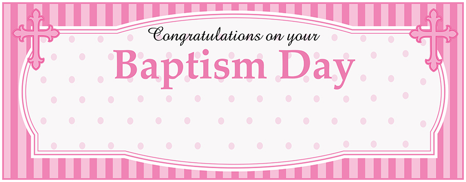 Baptism (Congratulations) Personalised Banners