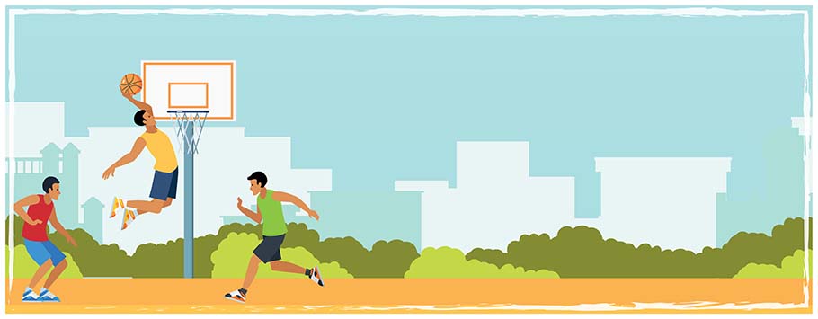 Basketball Players Personalised Birthday Banners