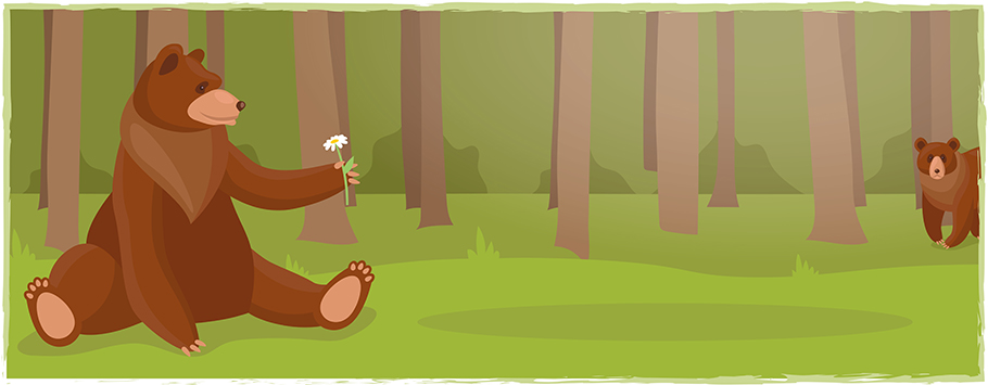 Bear in the Woods Personalised Birthday Banners