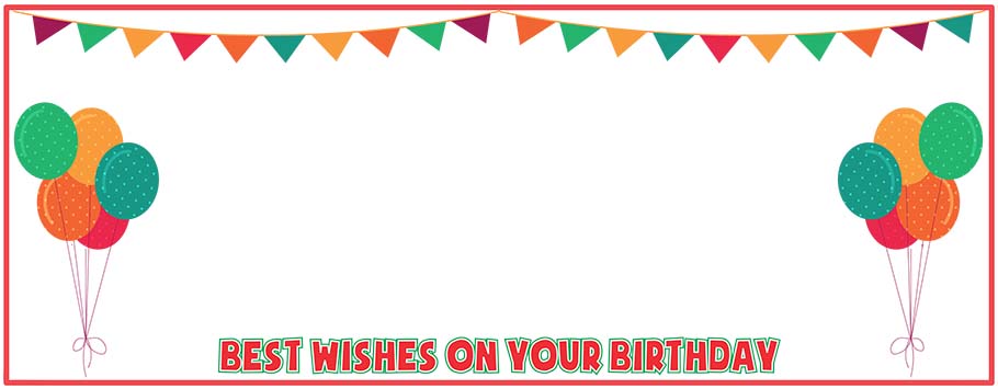 Best Wishes Personalised Birthday Banners