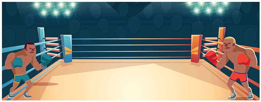 Boxing Ring Personalised Any Message Banners