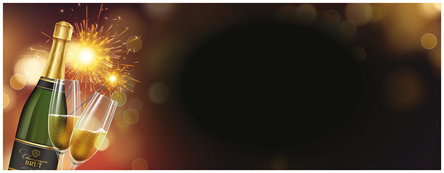 Champagne Sparkle Personalised Birthday Banners