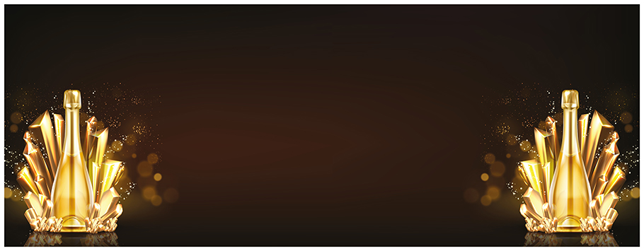 Champagne Gold Personalised Birthday Banners