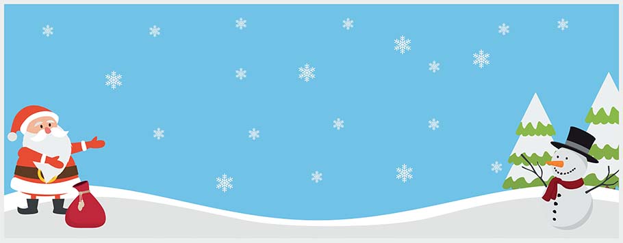 Santa & Snowman Personalised Christmas Celebration Banners