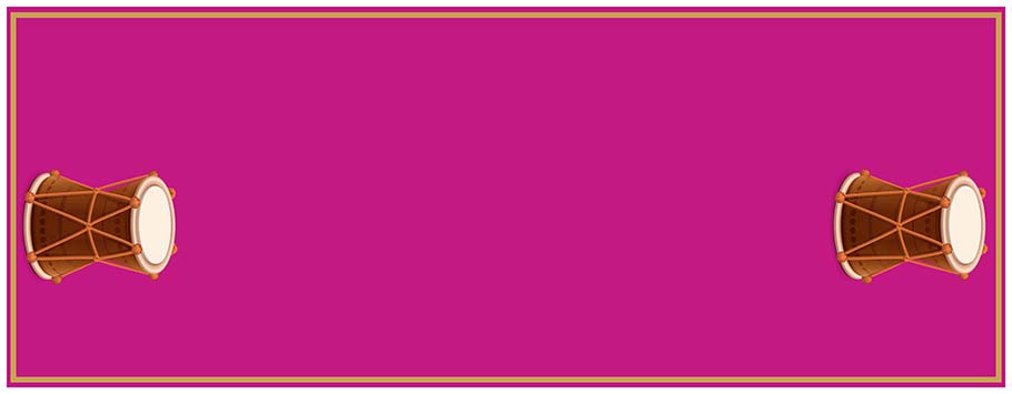 Dholki Celebration Personalised Banners