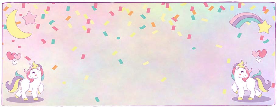 Double Unicorn Personalised Birthday Banners