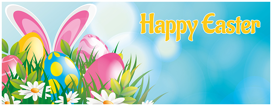 Easter Celebration Pink Ears Personalised Banners