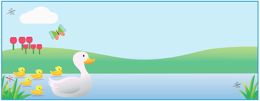 Five Little Ducks Personalised Birthday Banners