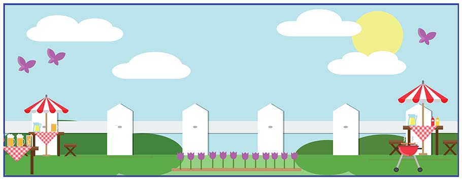 Garden Party Barbecue Party Personalised Banners