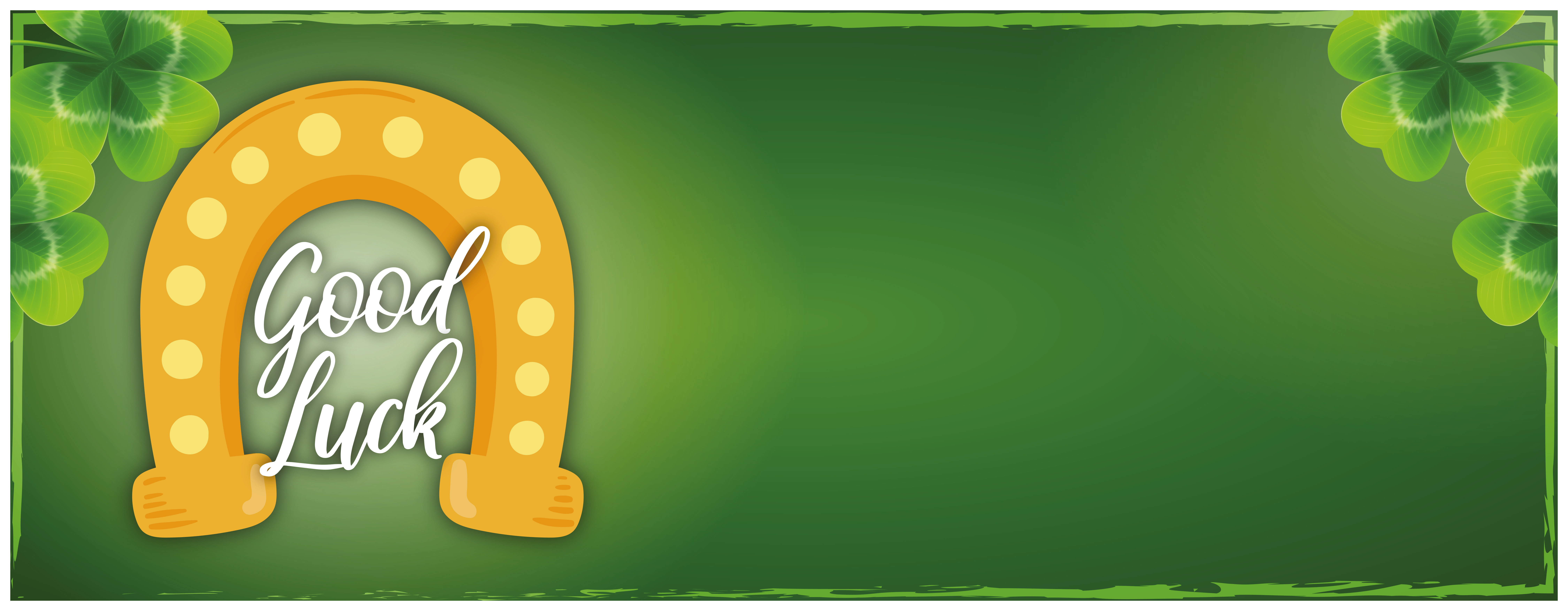 Good Luck Flowing Horse Shoe Personalised Banners