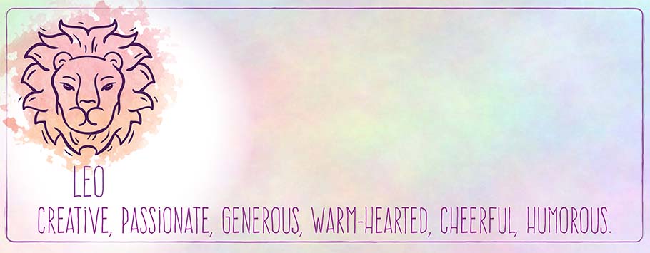 Zodiac Leo Star Sign Personalised Birthday Banners