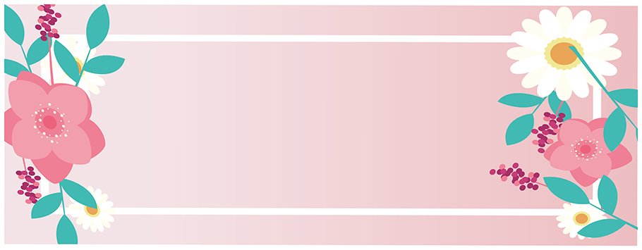 Mother's Day Pretty Flowers Personalised Banners