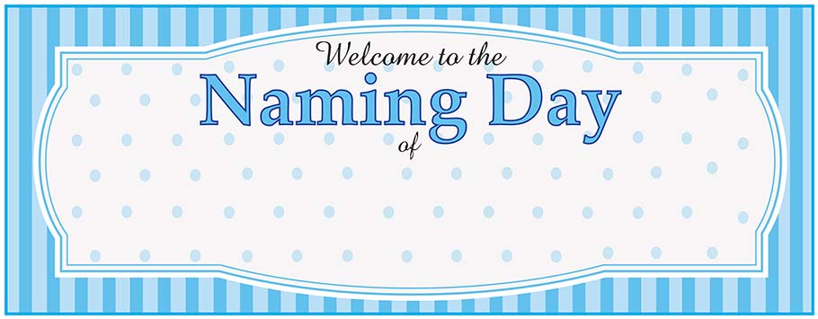 Naming Day (Welcome to) Personalised Banners