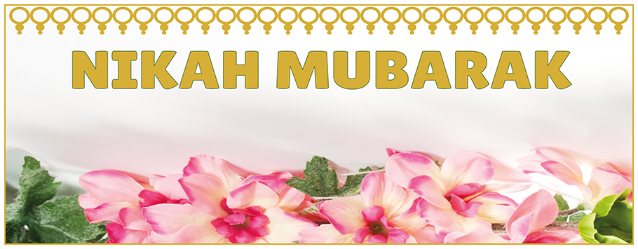 Nikah Mubarak Personalised Celebration Banners