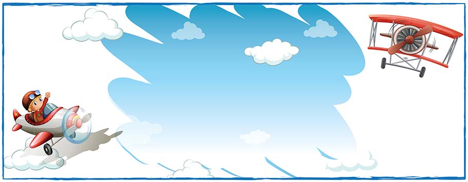 Plane Personalised Birthday Banners