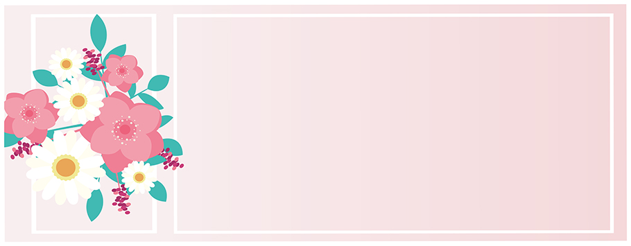 Pretty Pink Flowers Personalised Celebration Banners