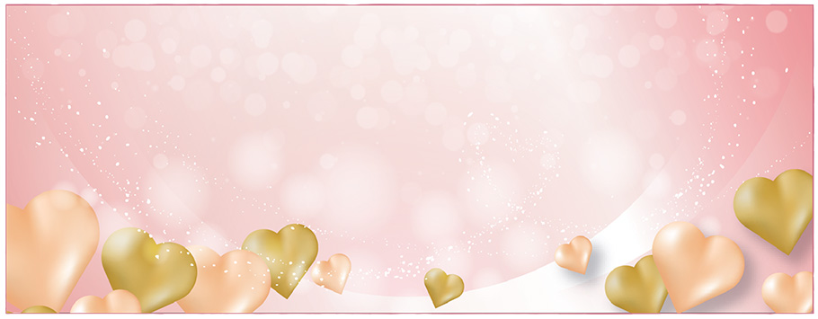 Rose Gold and Gold Heart Personalised Birthday Banners