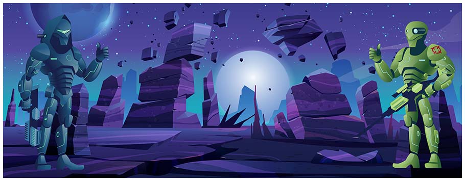 Robots Personalised Birthday Banners