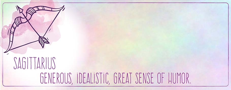 Zodiac Sagittarius Star Sign Personalised Birthday Banners