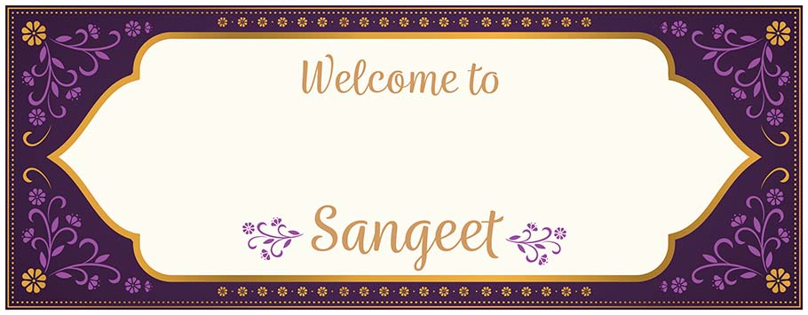 Sangeet Personalised Celebration Banners