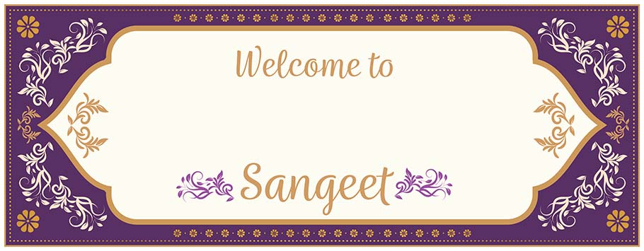 Sangeet Personalised Party Celebration Banners