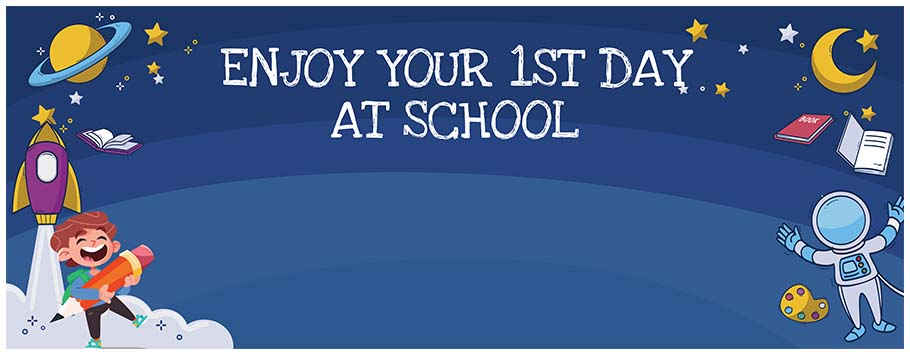 First Day At School Personalised Celebration Banners