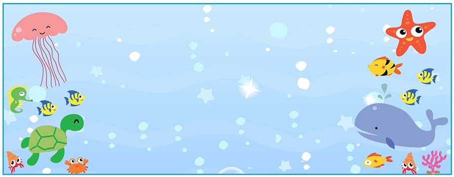 Sealife Personalised Birthday Banners