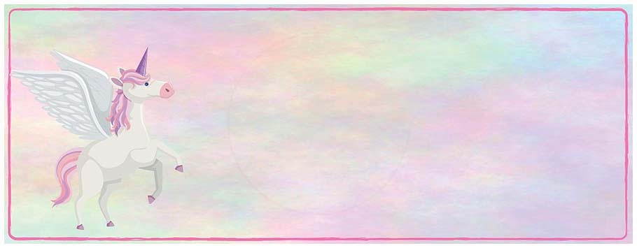 Pink Unicorn Personalised Birthday Banners