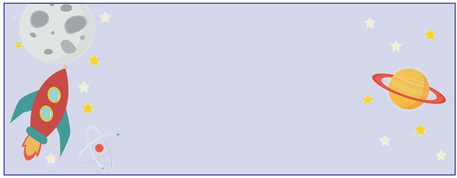 Space Rocket Personalised Birthday Banners