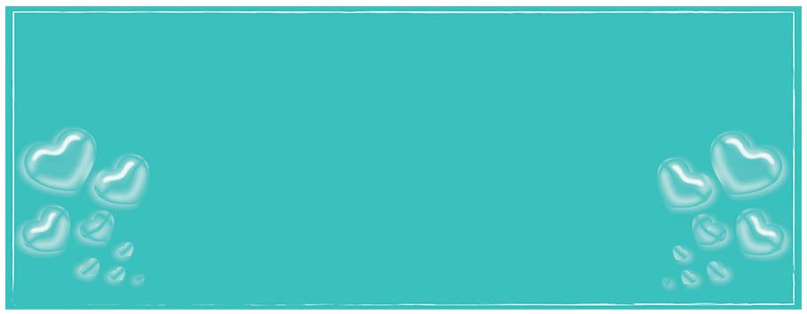 Tiffany Blue Heart Personalised Birthday Banners