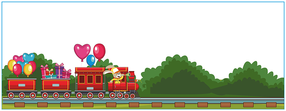 Party Train Personalised Birthday Banners