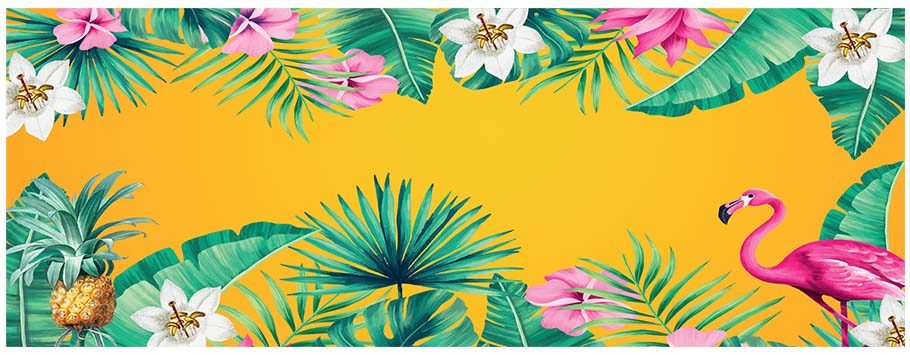 Tropical Pineapple Personalised Birthday Banners